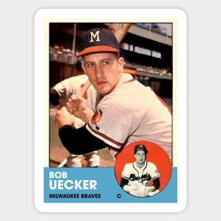 Bob Uecker Vintage Milwaukee Baseball Card Sticker